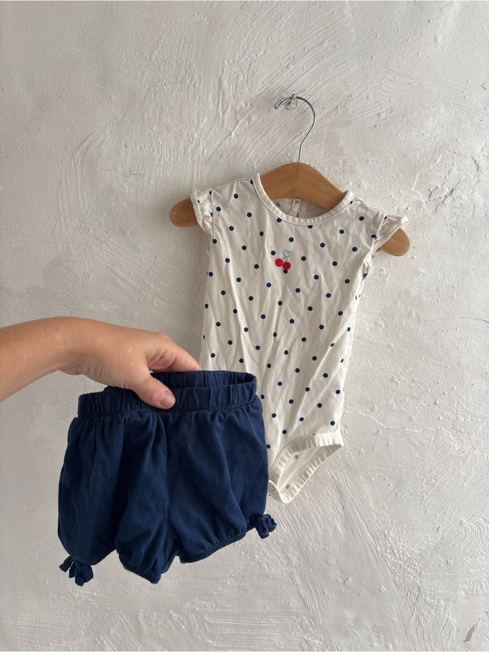 Carters cherry baby girl 12 months two piece set